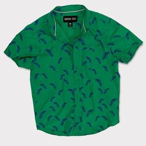 Iron Co. Men’s Parrot Button-up Sz M